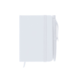 A7-notitieboekje met synthetische kaft en bijpassende pen kleur wit  negende weergave