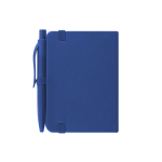 A7-notitieboekje met synthetische kaft en bijpassende pen vierde weergave