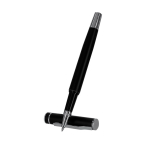 Elegante set balpen en roller van aluminium, blauwe inkt vijfde weergave