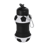 Opvouwbare plastic bidon met voetbaldesign 550 ml kleur wit  negende weergave