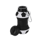 Opvouwbare plastic bidon met voetbaldesign 550 ml vierde weergave