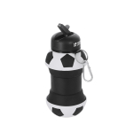 Opvouwbare plastic bidon met voetbaldesign 550 ml met jouw bedrukking