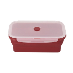 Opvouwbare lunchbox met doorschijnend deksel 1,2 L kleur rood  negende weergave