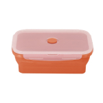 Opvouwbare lunchbox met doorschijnend deksel 1,2 L kleur oranje  negende weergave