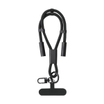 RPET-polsband met oplaadkabel en dataoverdracht 60W kleur zwart  negende weergave