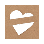 Plantbaar papier van gerecycled karton met zaden van wilde bloemen kleur bruin  negende weergave