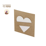 Plantbaar papier van gerecycled karton met zaden van wilde bloemen