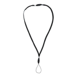 Balpen met grip en sleutelkoord met 3 kleuren kleur wit/zwart zesde weergave