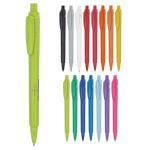 Balpen van gerecycled plastic gemaakt in Italië, blauwe inkt