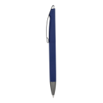 Plastic draaibalpen met zachte afwerking en blauwe inkt kleur donkerblauw