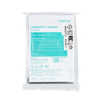 Nooddeken in compact formaat volgens Europese normen kleur zilver