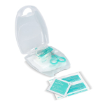 Compacte EHBO-set 10-delig in kunststof etui kleur wit tweede weergave