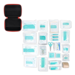 EHBO-kit met zachte rubberen etui met EU-certificaat kleur rood vijfde weergave