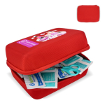EHBO-kit met zachte rubberen etui met EU-certificaat