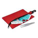 EHBO-set in polyester tas, 14-delig kleur rood