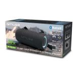 Waterbestendige Bluetooth-speaker met draagriem Muse kleur zwart derde weergave