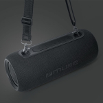 Waterbestendige Bluetooth-speaker met draagriem Muse kleur zwart vierde weergave