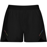 Ademende dames polyester hardloopshort 110 g/m² Roly Direct Stratos kleur zwart eerste gebruiksweergave