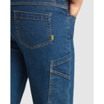 Unisex denim bermuda van katoen met zakken 370 g/m² Roly kleur jeans blauw detailweergave 2
