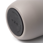 Thermofles van gerecycled roestvrij staal met rietje 500 ml kleur grijs detailweergave 4