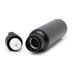 Thermosfles van roestvrij staal met drukknopdop 750ml kleur zwart detailweergave 3