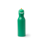 Thermosfles met kinderdesign en dop met dierenkop 450ml kleur groen tweede weergave