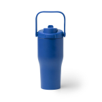 Thermofles van roestvrij staal met knopopening 550 ml kleur koningsblauw tweede weergave