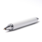 2-in-1 pen met metalen behuizing, potloodpunt én blauwe inkt kleur wit detailweergave 2