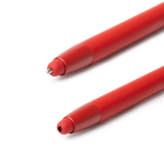 Matte balpen van gerecycled aluminium, blauwe inkt kleur rood detailweergave 1