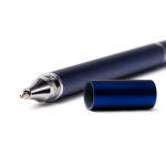 2-in-1 pen met afwerking, oneindig potlood en blauwe inkt kleur koningsblauw detailweergave 2