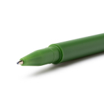 Kunststof rollerpen met dop en bijpassende clip, blauwe inkt kleur zwart detailweergave 2