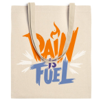 Natuurlijke katoenen tas met stevige lange hengsels 240 g/m² kleur naturel tweede weergave