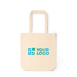 Katoenen tas met ritssluiting en bodemvouw 230 g/m² hoofdweergave