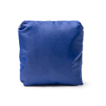 Opvouwbare sporttas van gerecycled plastic met rits kleur koningsblauw detailweergave 2