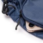 Eco kunstof flessendraagtas met verstelbare sluiting 2,5 L kleur koningsblauw detailweergave 2