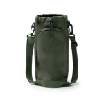 Eco kunstof flessendraagtas met verstelbare sluiting 2,5 L kleur donkergroen tweede weergave