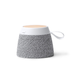 Draadloze speaker met bamboe en magnetische standaard 5W kleur lichtgrijs tweede weergave