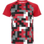 Unisex technisch polyester T-shirt 150 g/m² Roly Direct Ventor kleur rood tweede weergave