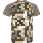 Unisex technisch polyester T-shirt 150 g/m² Roly Direct Ventor kleur zand tweede weergave