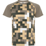 Unisex technisch polyester T-shirt 150 g/m² Roly Direct Ventor kleur zand eerste gebruiksweergave