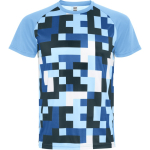 Unisex technisch polyester T-shirt 150 g/m² Roly Direct Ventor kleur pastel blauw eerste gebruiksweergave