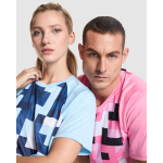 Unisex technisch polyester T-shirt 150 g/m² Roly Direct Ventor kleur rose paztel detailweergave 2