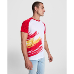 T-shirt selecties korte mouw katoenfeel 190 g/m2 Roly Direct kleur rood detailweergave 1