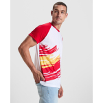 T-shirt selecties korte mouw katoenfeel 190 g/m2 Roly Direct kleur rood detailweergave 3