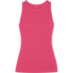 Dames tanktop in ribbreisel 270 g/m² Roly Direct Dribe kleur fuchsia eerste gebruiksweergave