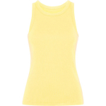 Dames tanktop in ribbreisel 270 g/m² Roly Direct Dribe kleur lichtgeel eerste gebruiksweergave