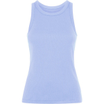 Dames tanktop in ribbreisel 270 g/m² Roly Direct Dribe kleur pastel blauw eerste gebruiksweergave