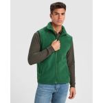 Unisex fleece bodywarmer met rits 300 g/m2 Roly Direct New kleur groene fles detailweergave 1