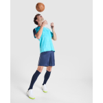 Unisex sportset korte mouw polyester 140 g/m2 Roly Direct kleur turkoois detailweergave 7