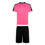 Unisex sportset korte mouw polyester 140 g/m2 Roly Direct kleur rose paztel eerste gebruiksweergave